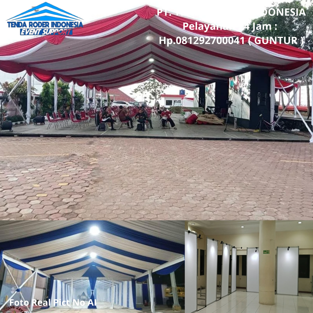 Sewa Tenda Roder Dekor Serut,Partisi Putih Tangerang 081292700041