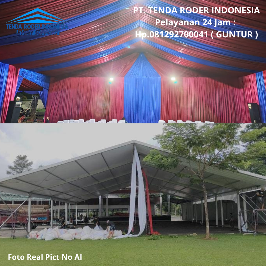 Sewa Tenda Roder Dekor Serut,Partisi Putih Tangerang 081292700041