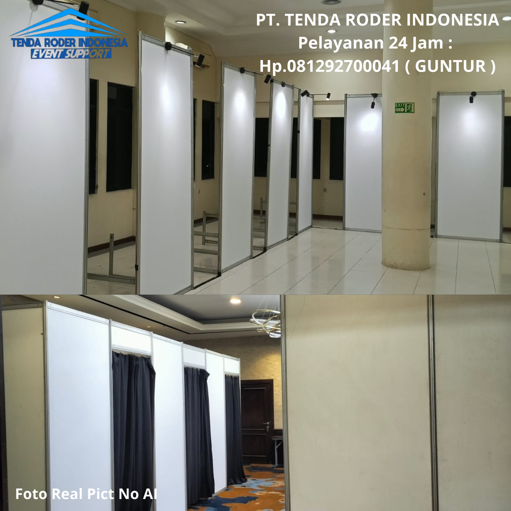 Sewa Tenda Roder Dekor Serut,Partisi Putih Tangerang 081292700041