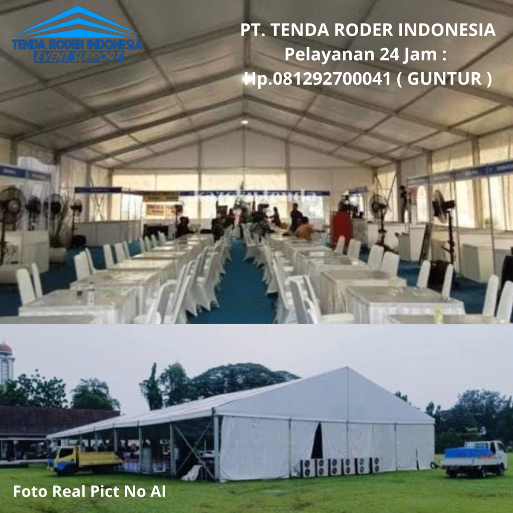 Sewa Tenda Roder Top Komplit Ukuran Jakarta 081292700041