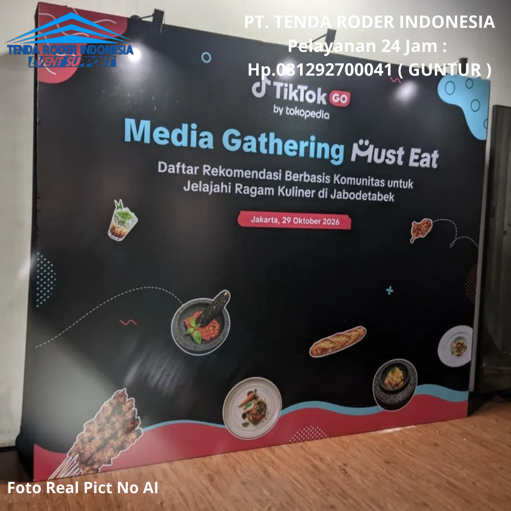 Sewa Tenda Roder,Kursi Barstool Hitam Lengkap Backdrop Bekasi 081292700041
