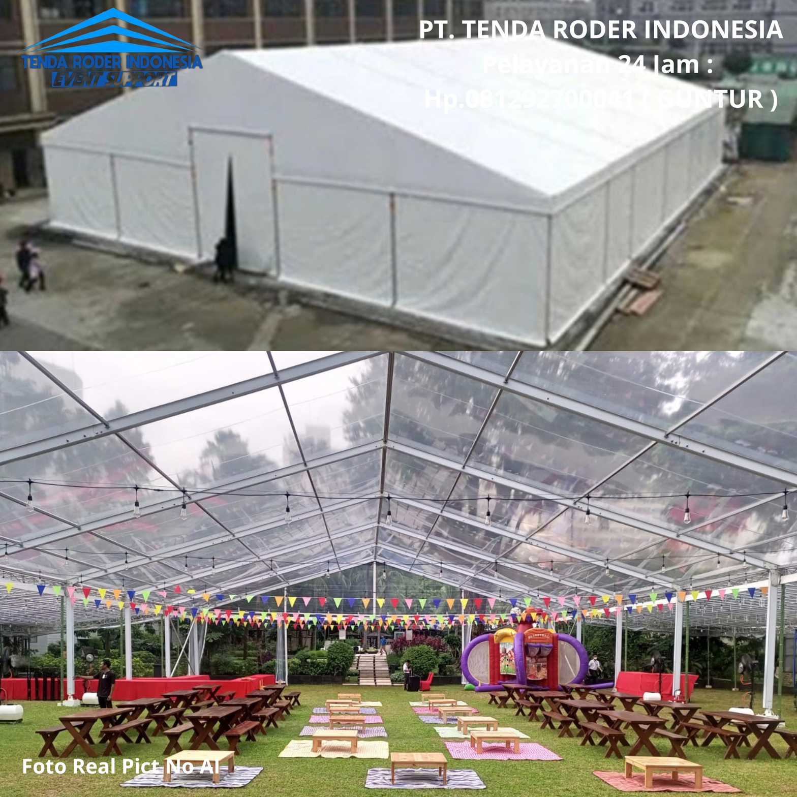 Sewa Tenda Roder,Meja, Bangku Taman PIK2 081292700041