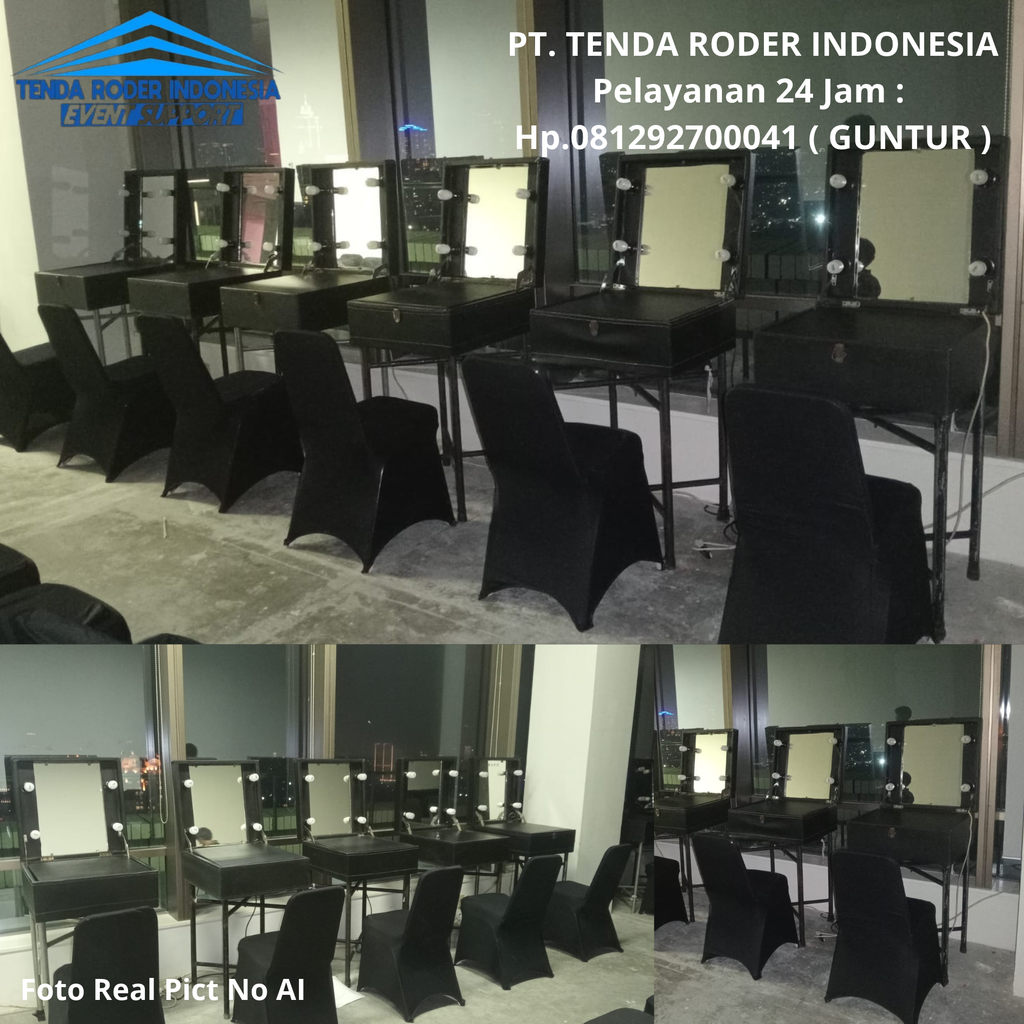 Sewa Tenda Roder,Meja Cermin Rias Dan Kursi Tangerang 081292700041