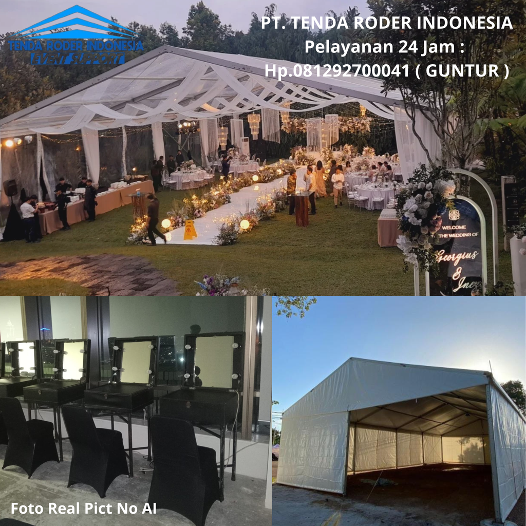 Sewa Tenda Roder,Meja Cermin Rias Dan Kursi Tangerang 081292700041