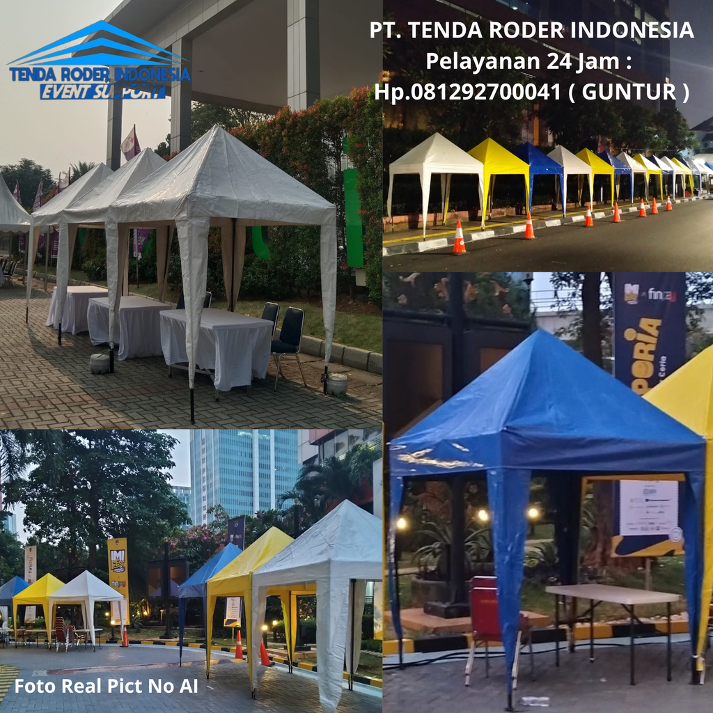 Sewa Tenda bazar Atap Putih,Biru,Tenda Roder Tangerang 081292700041