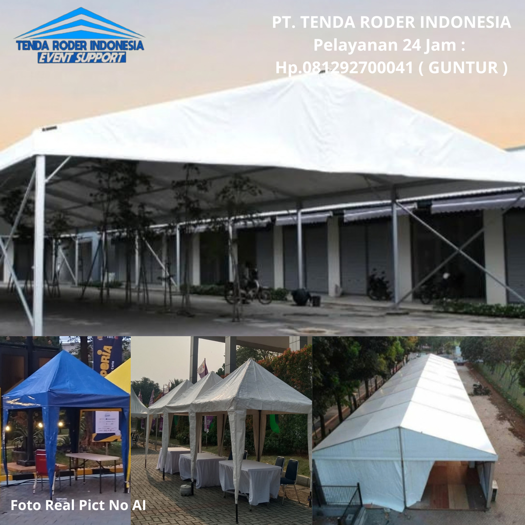 Sewa Tenda bazar Atap Putih,Biru,Tenda Roder Tangerang 081292700041